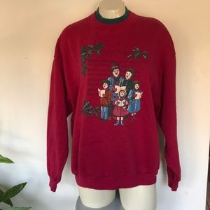 Vintage holiday sweatshirt silent night
